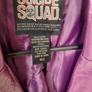 Suicide Squad Faux Leather Trench